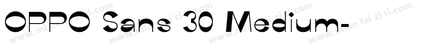 OPPO Sans 30 Medium字体转换